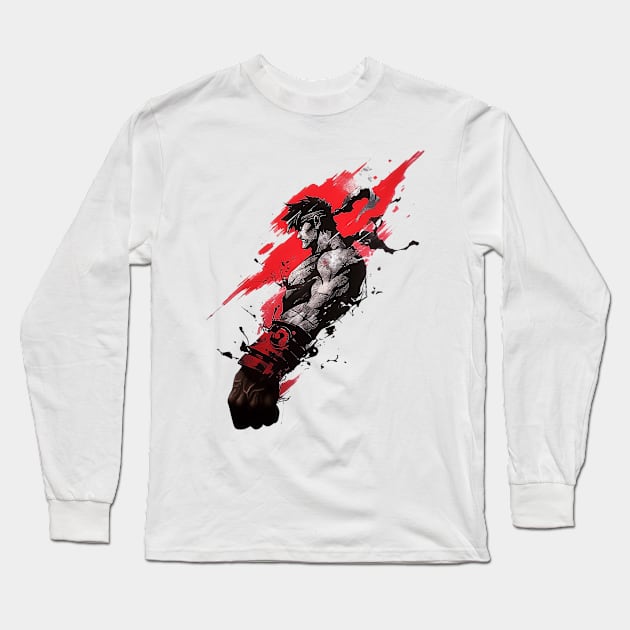 ryu Long Sleeve T-Shirt by piratesnow